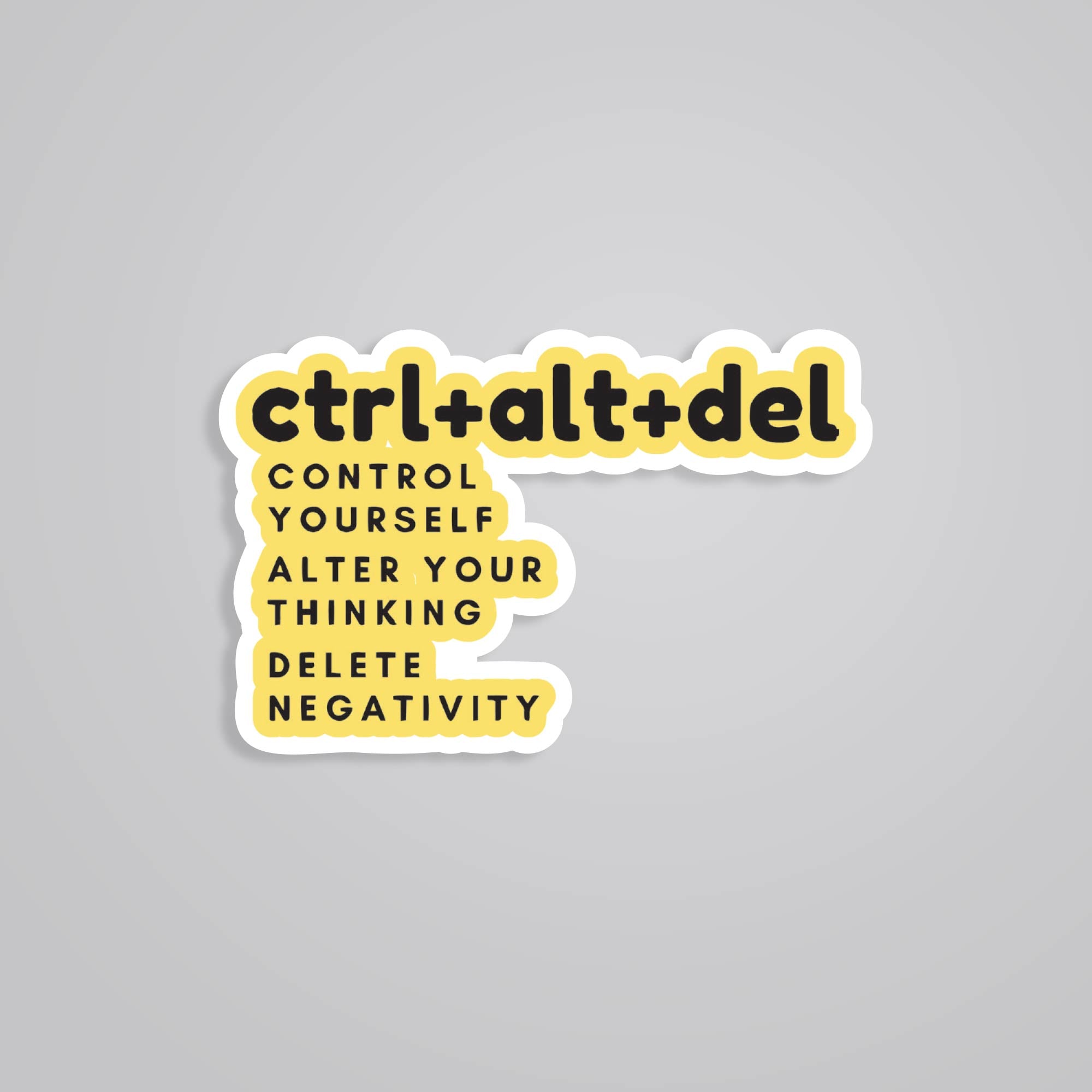 Fomo Store Stickers Motivational Ctrl Alt Del