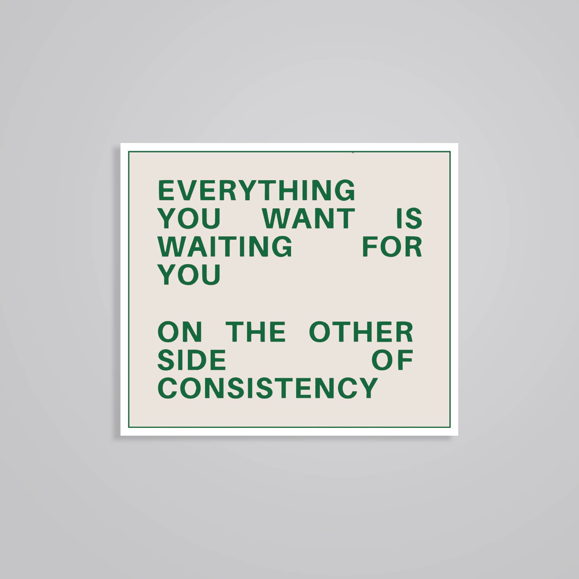 Fomo Store Stickers Motivational Everything you want is waiting for you