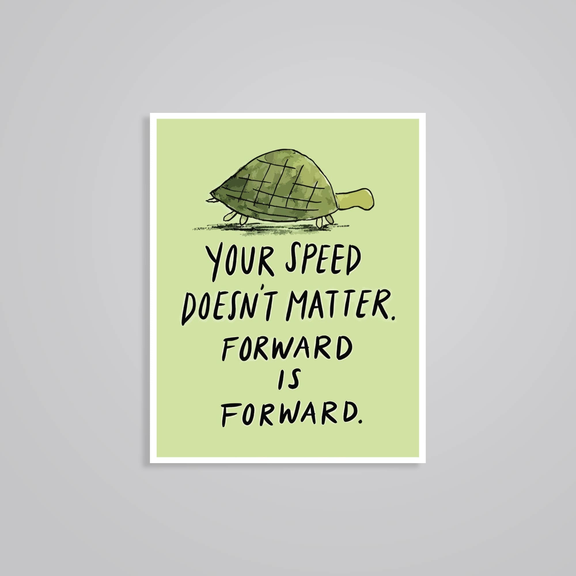 Fomo Store Stickers Motivational Your speed doesn’t matter