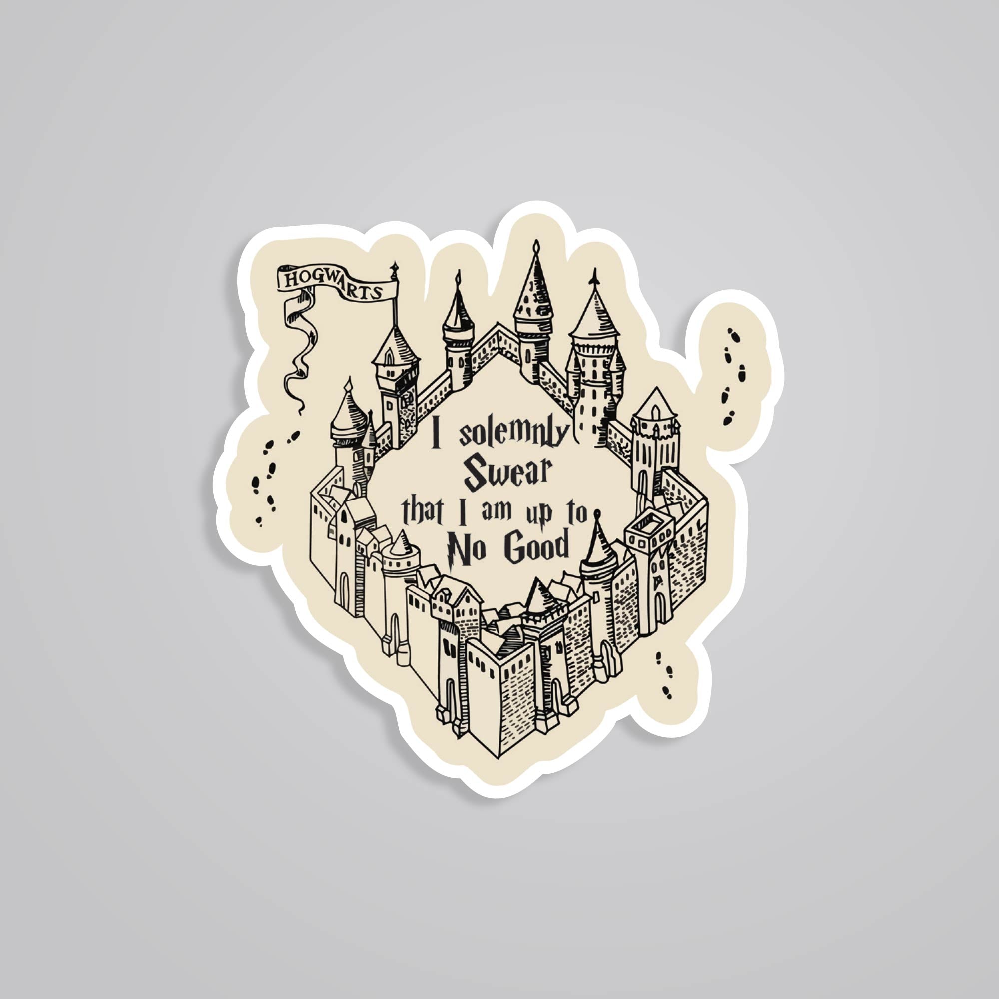 Fomo Store Stickers Movies I Solemnly Swear I'm Upto No Good Hogwarts