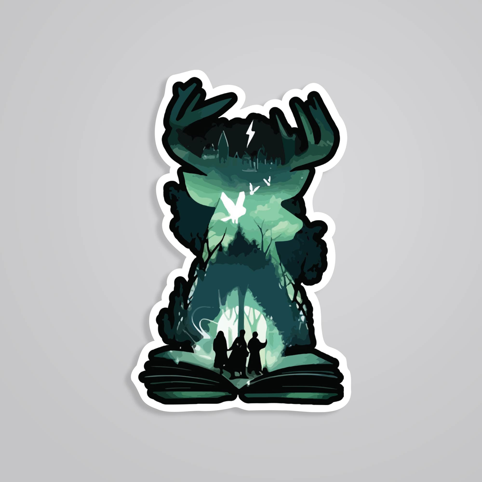 Fomo Store Stickers Movies Stag Patronus Silhouette