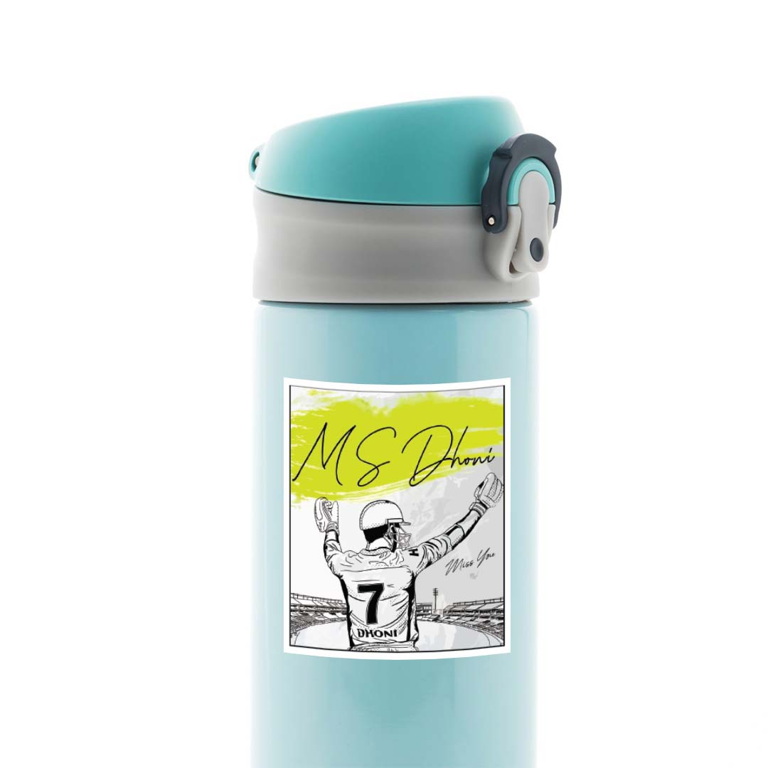 MS Dhoni Sketch Sports Stickers