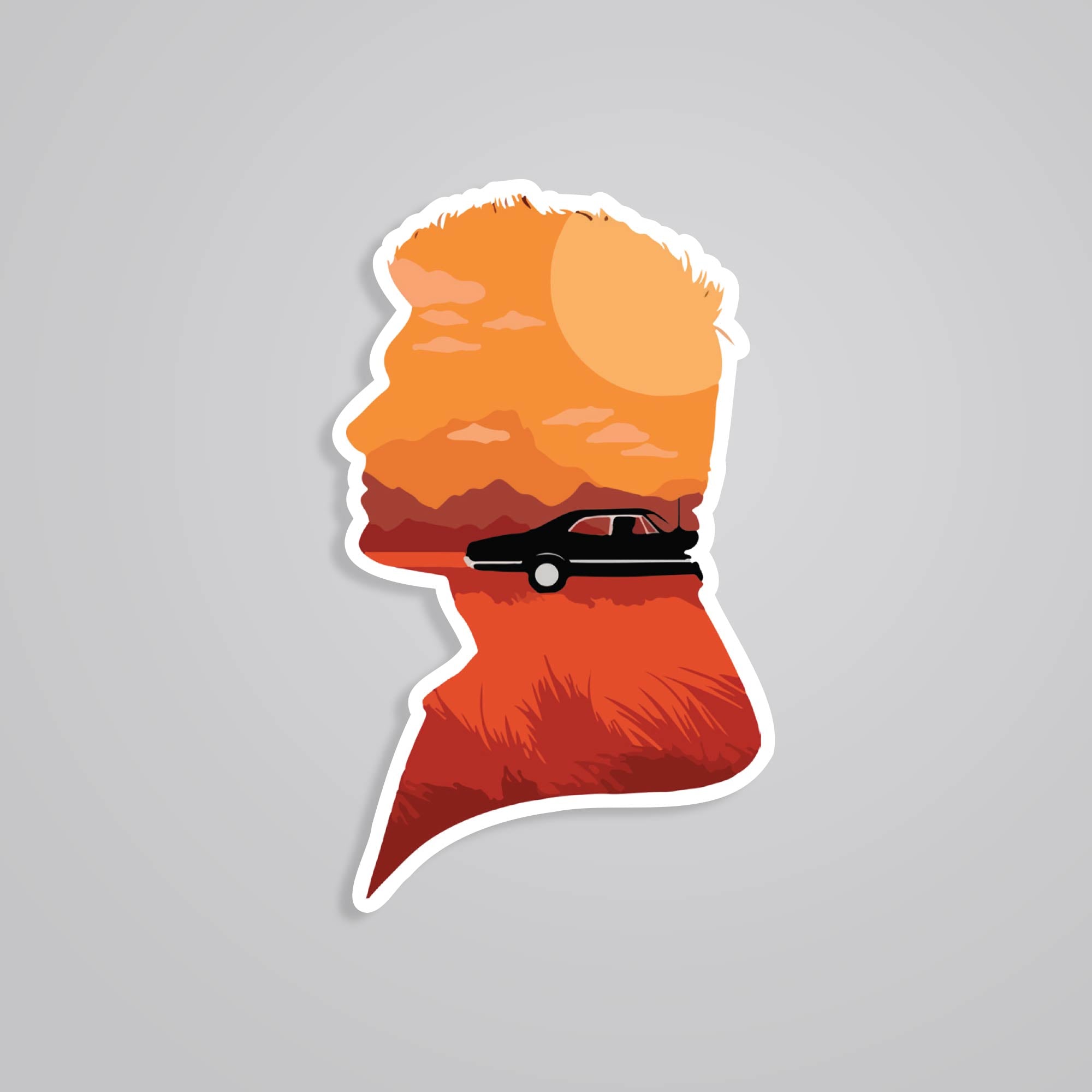 Fomo Store Stickers TV Shows Dean Winchester Sunset Silhouette