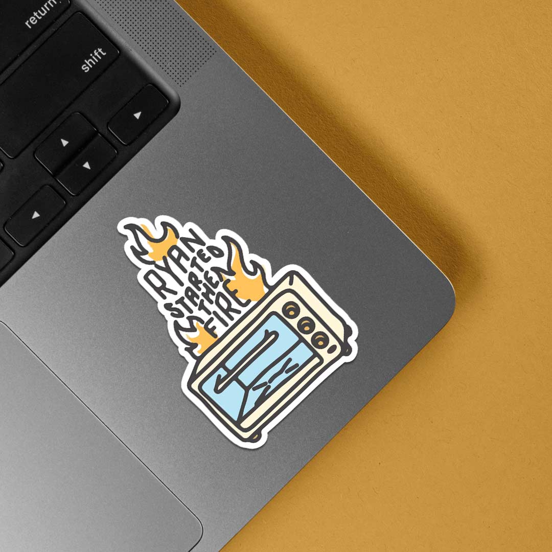Ryan started the fire TV Shows Stickers