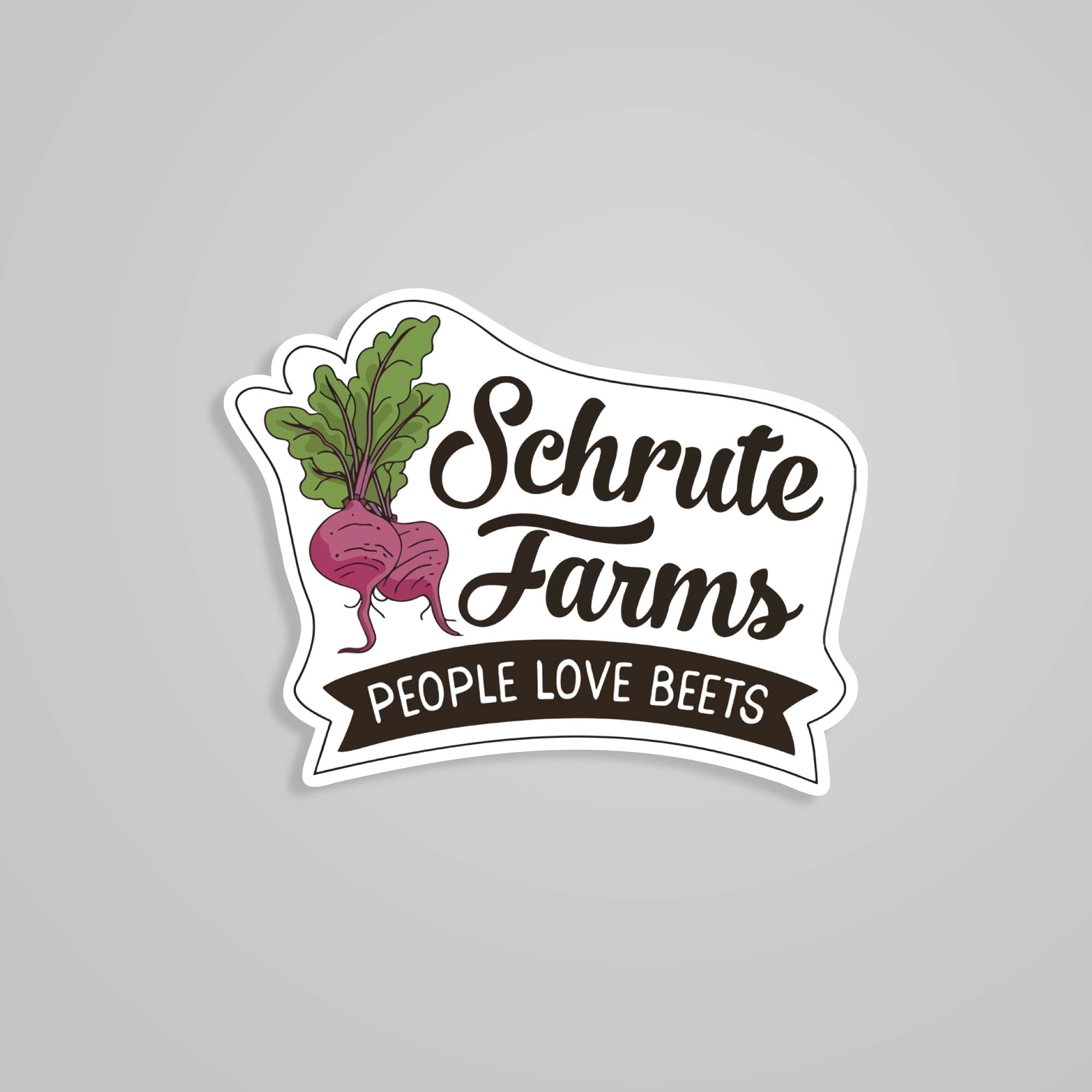 Fomo Store Stickers TV Shows Schrute Farms People Love Beets