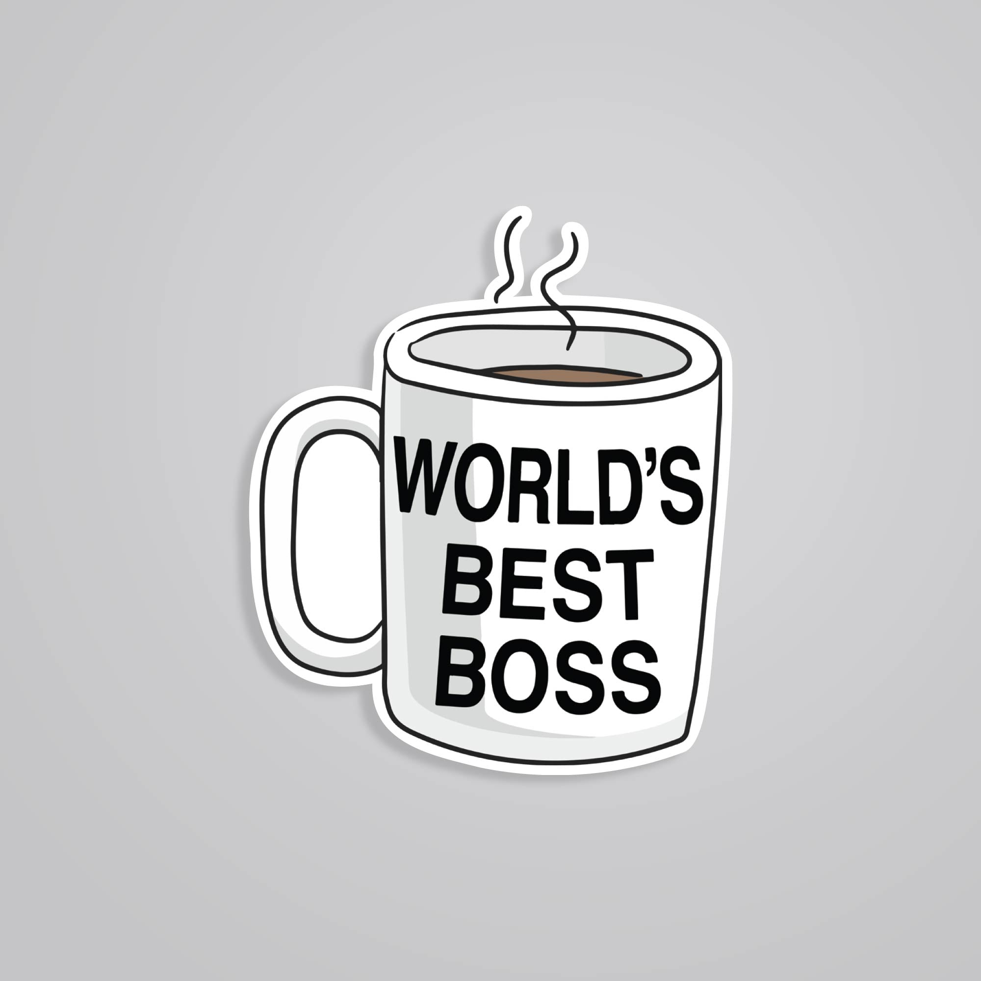 Fomo Store Stickers TV Shows Worlds best boss cup