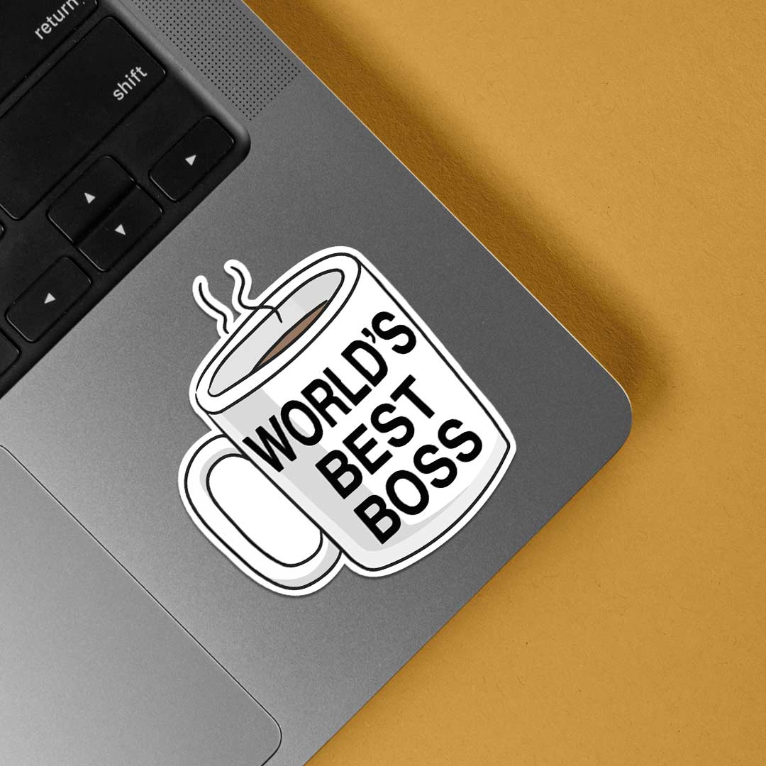 Worlds best boss cup TV Shows Stickers