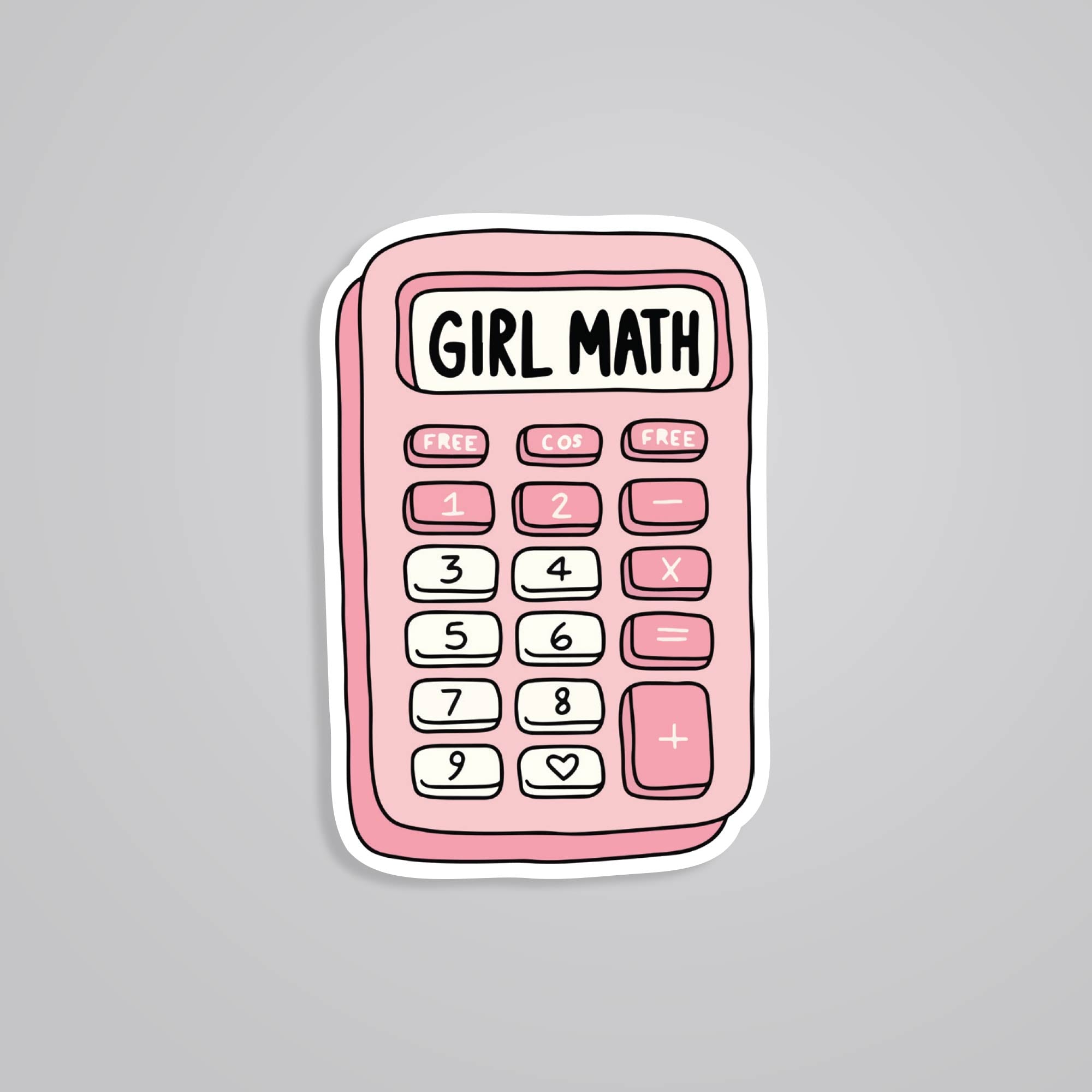 Fomo Store Stickers Witty Girl Math