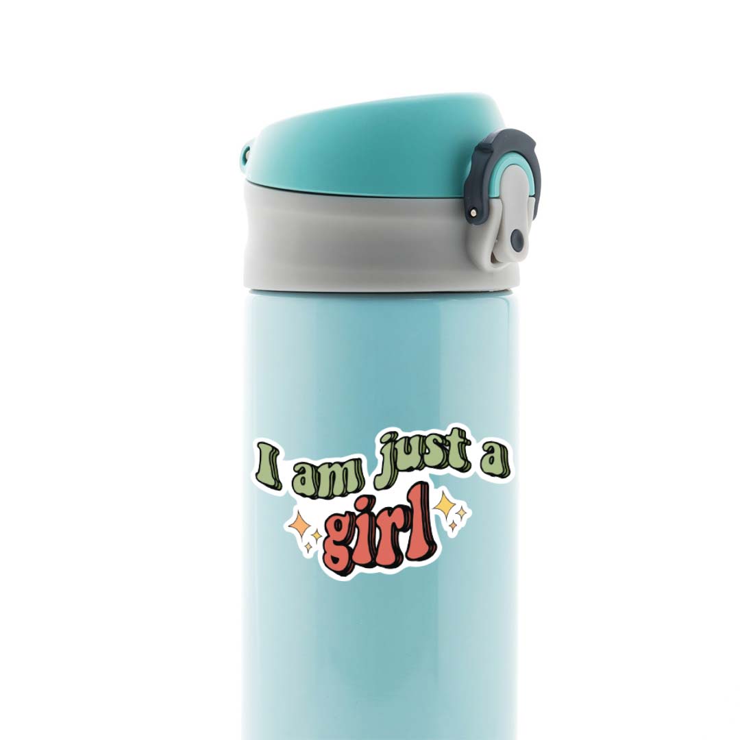 I am just a girl Witty Stickers