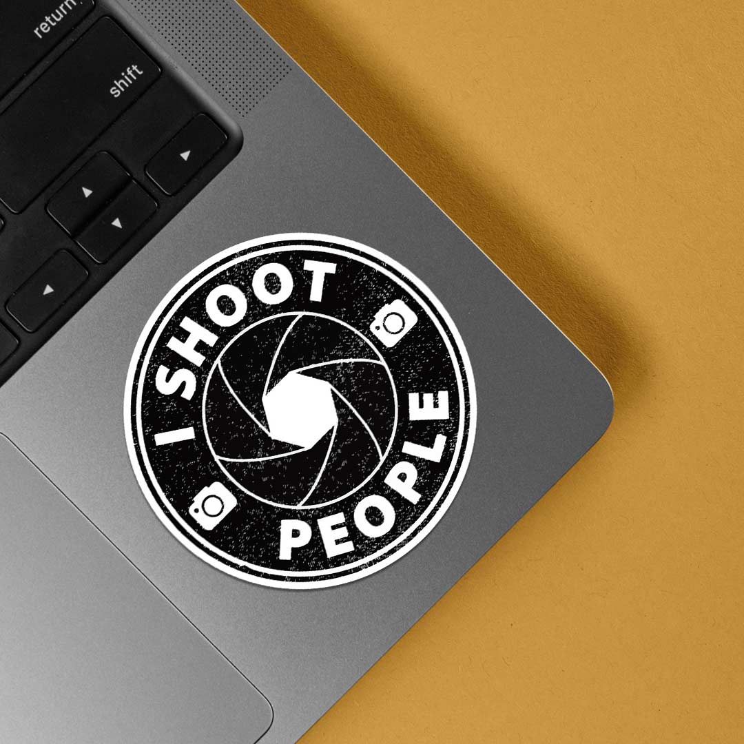 I shoot people Witty Stickers