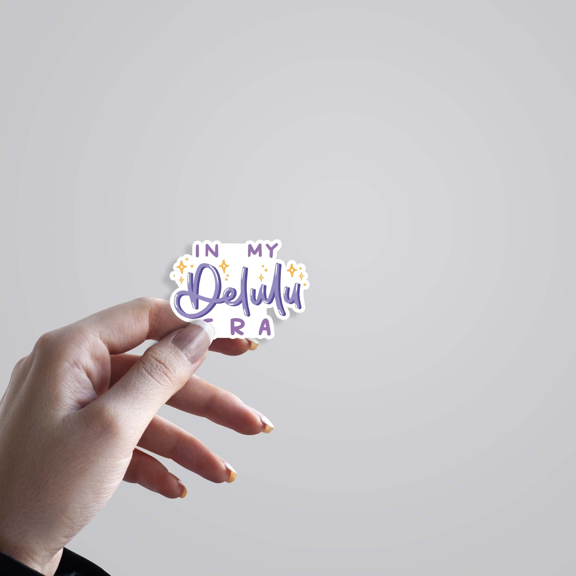 In my delulu era Witty Stickers