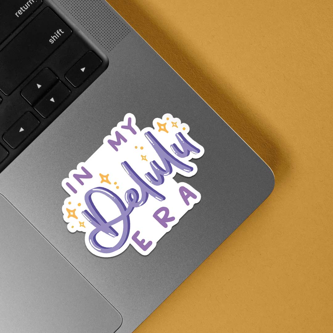 In my delulu era Witty Stickers