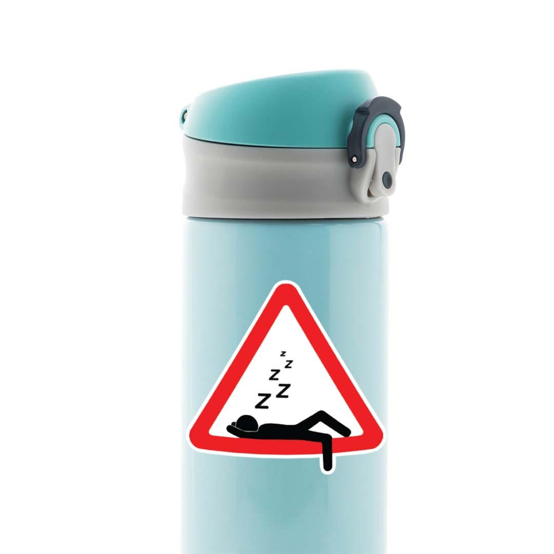 Nap Zone Ahead Witty Stickers