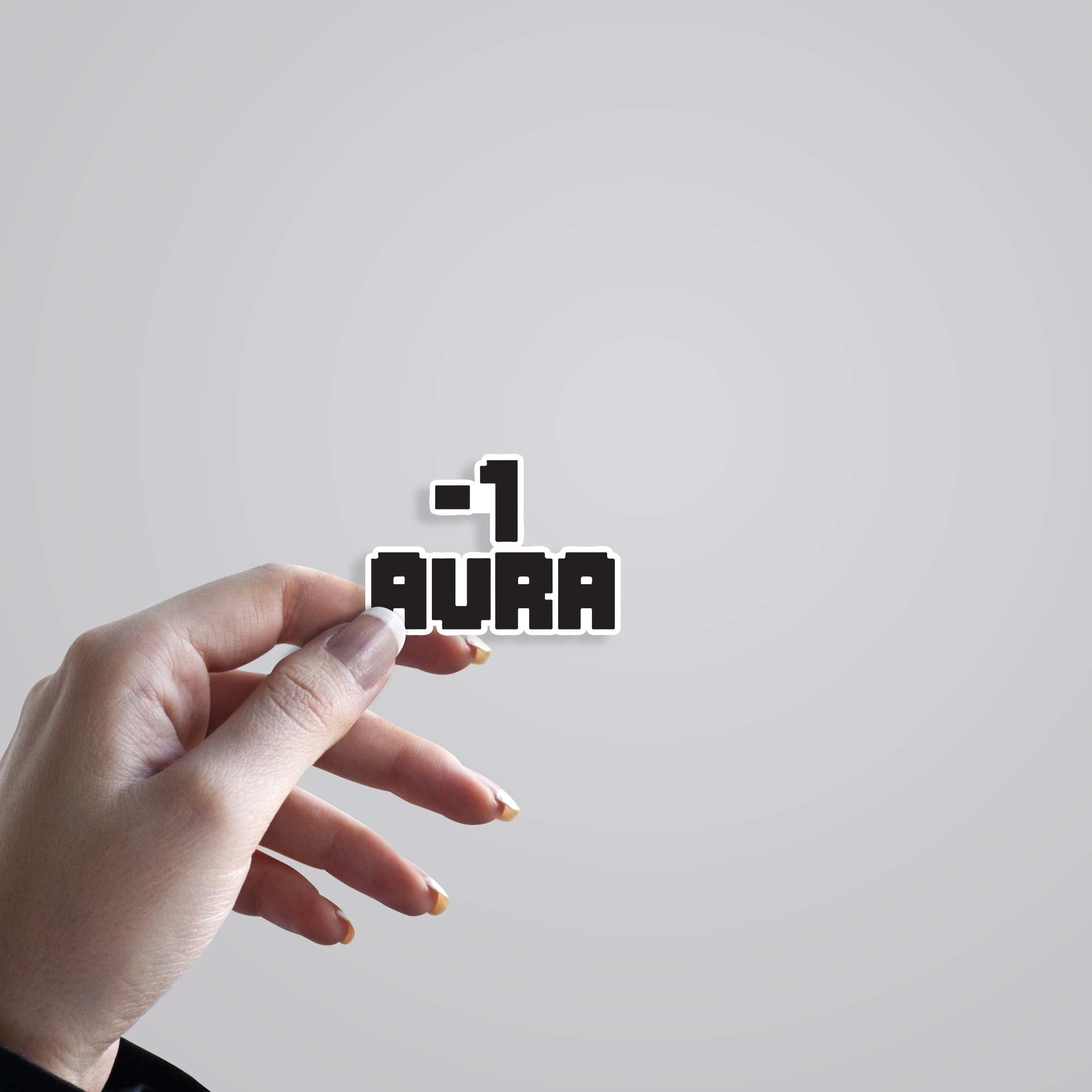 Negative Aura Witty Stickers