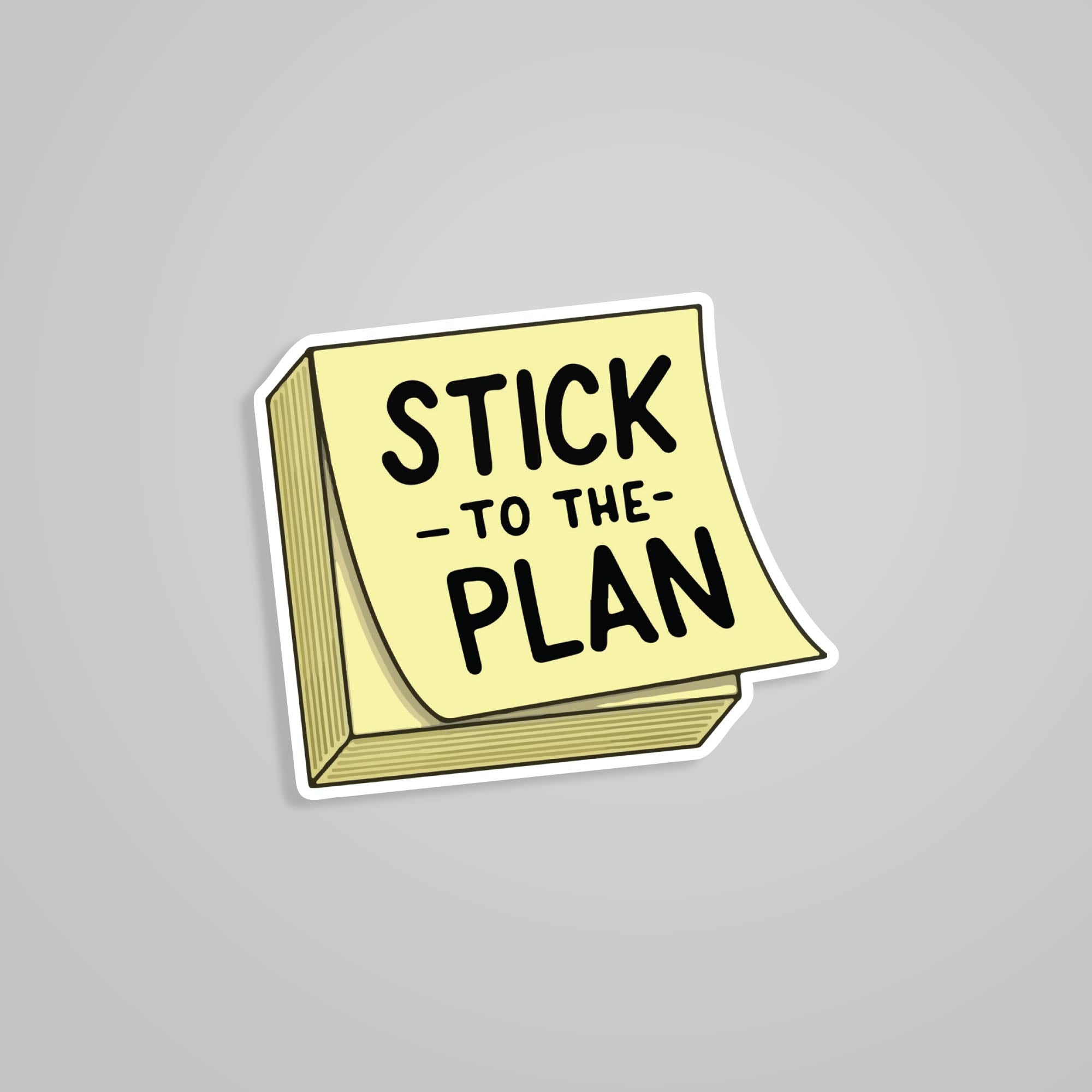 Fomo Store Stickers Witty Stick to the plan