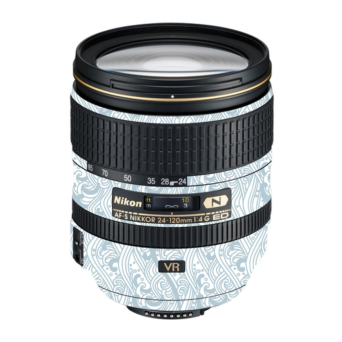 Textured Frost Wave Nikon Nikkor AF-S 24-120mm F4 G ED VR Camera Lens Skin