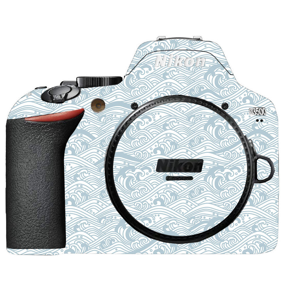Textured Frost Wave Nikon D3500 Camera Skin