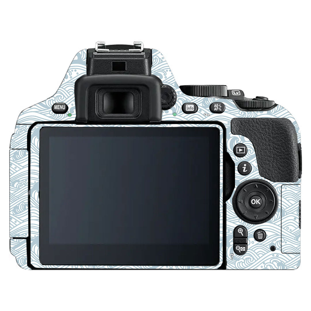Textured Frost Wave Nikon D5600 Camera Skin
