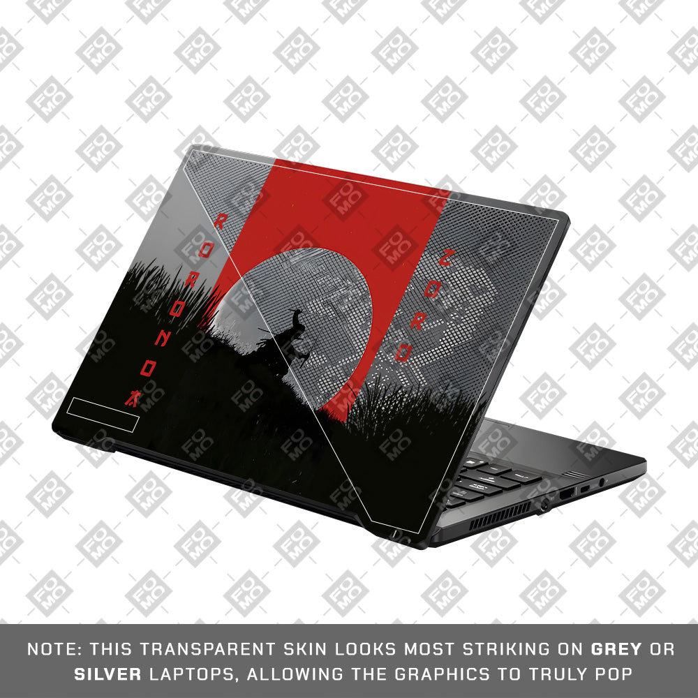 Transparent Swordsman’s Resolve Asus ROG Zephyrus G14 GA401 Laptop Skin