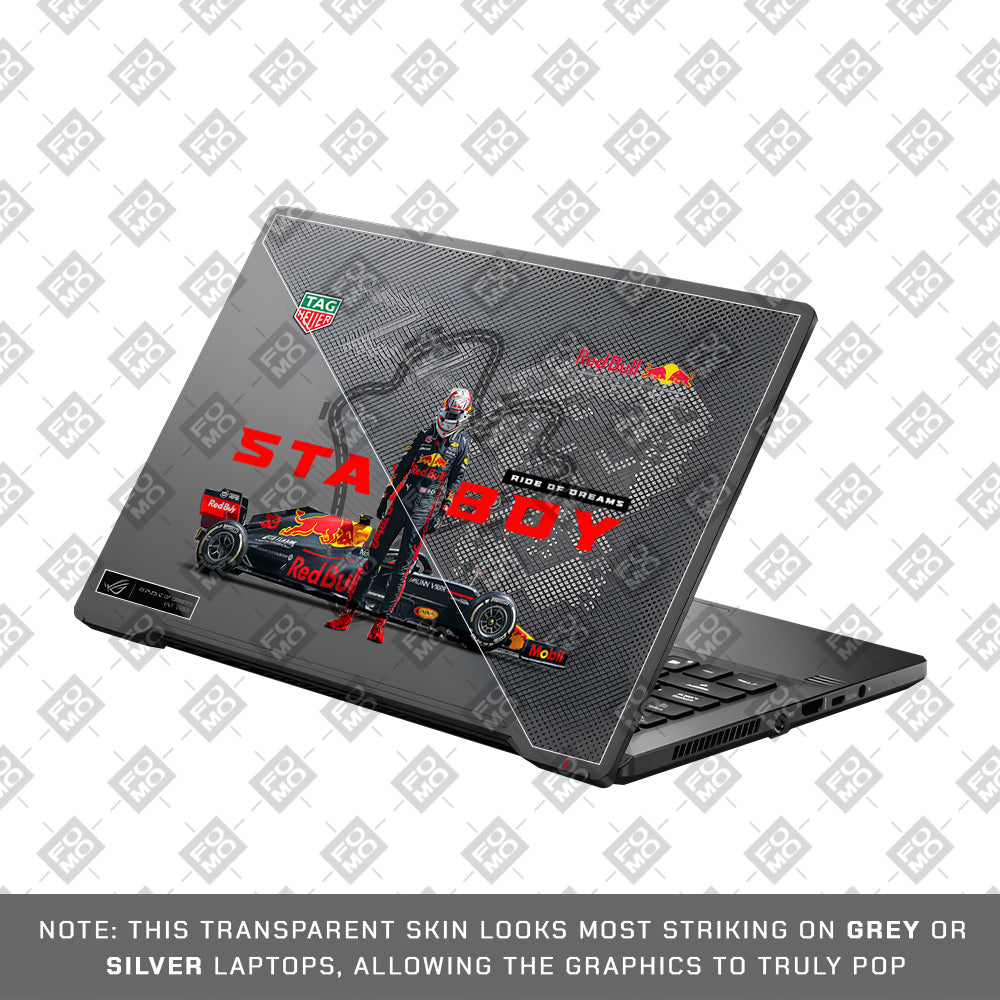 Transparent Starboy Racer Asus ROG Zephyrus G14 GA401 Laptop Skin