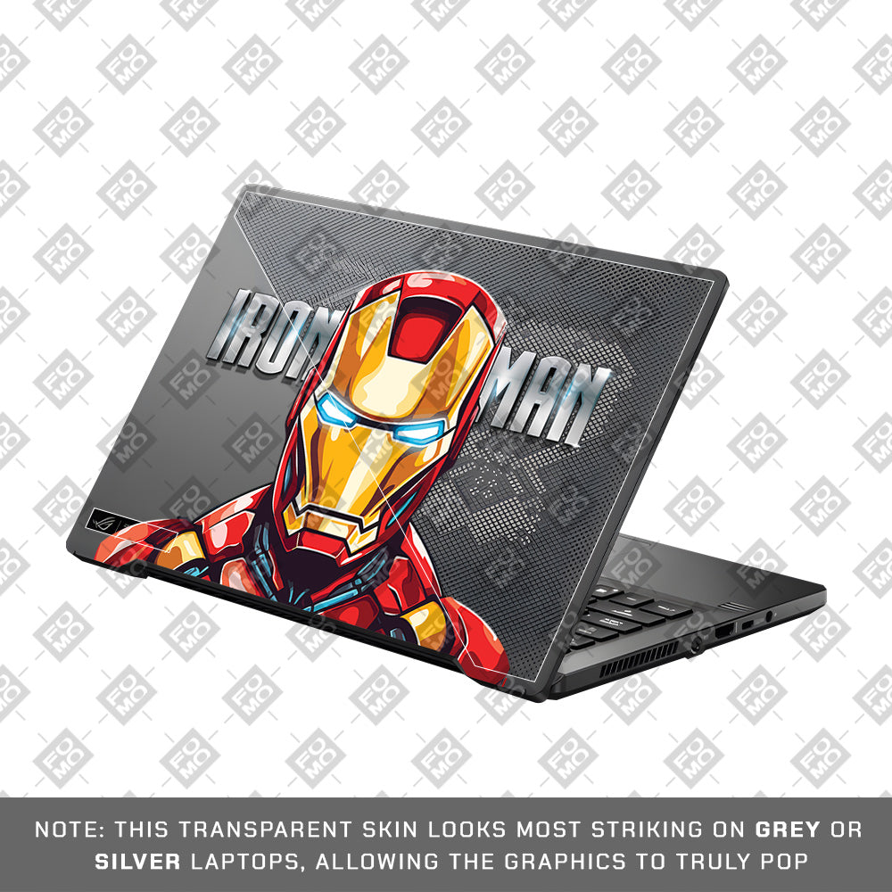 Transparent Arc Reactor Asus ROG Zephyrus G14 GA401 Laptop Skin