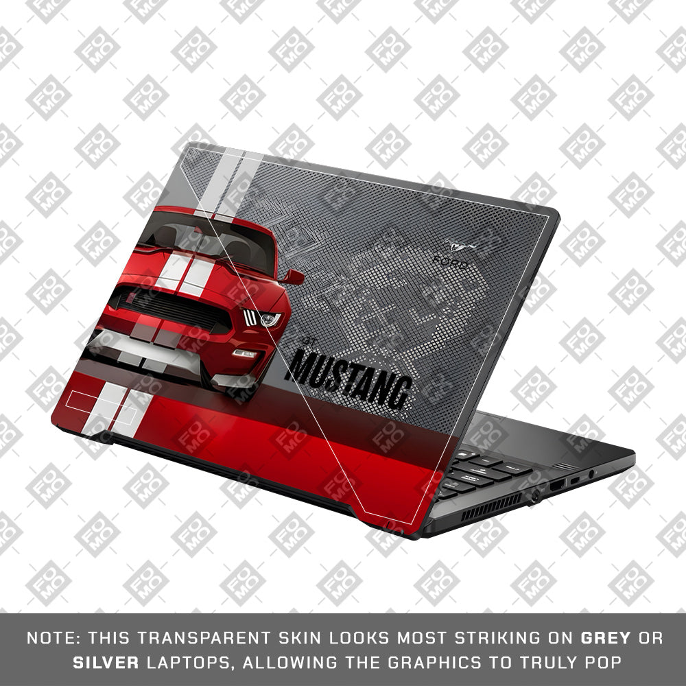 Transparent Mustang Power Asus ROG Zephyrus G14 GA401 Laptop Skin