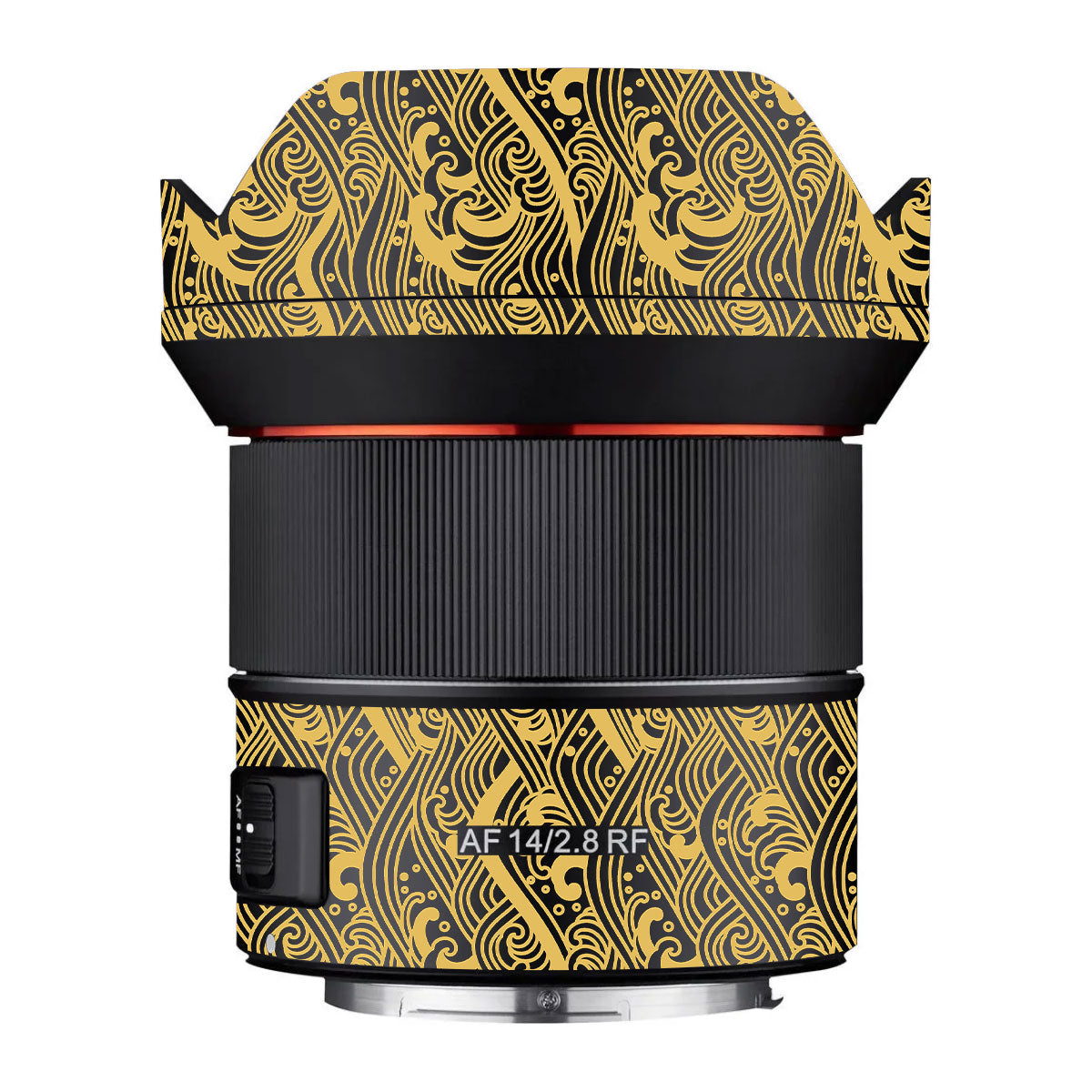 Textured Golden Tide Samyang AF 14mm F/2.8 RF Camera Lens Skin