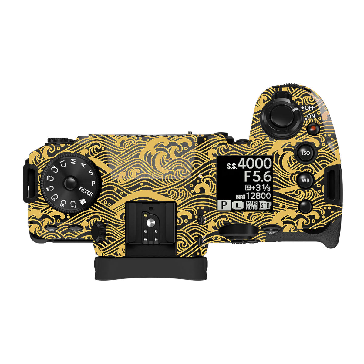 Textured Golden Tide Fujifilm X-H2 Camera Skin