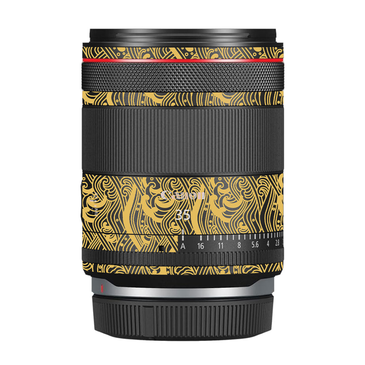 Textured Golden Tide Canon RF 35mm F/1.4 VCM Camera Lens Skin