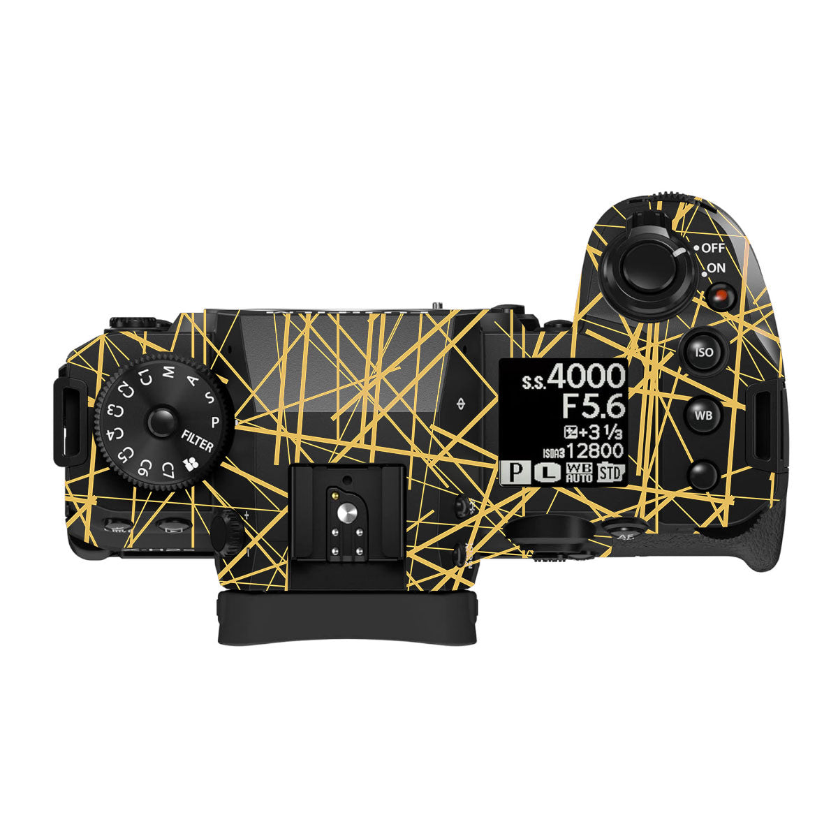 Textured Golden Web Fujifilm X-H2 Camera Skin