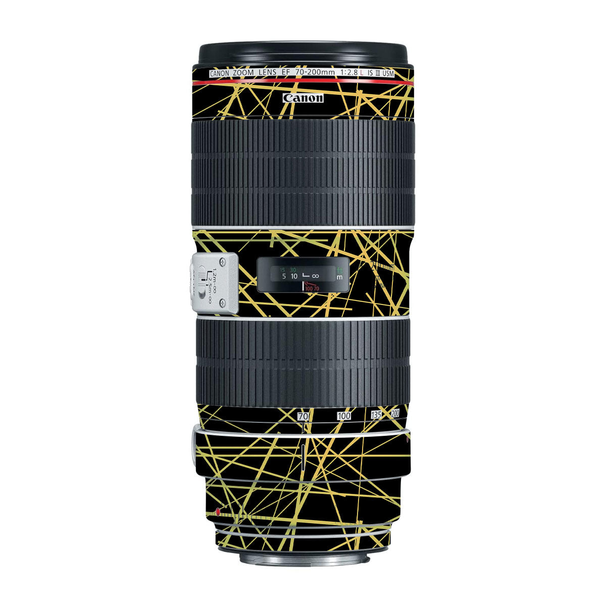 Textured Golden Web Canon EF 70-200mm F/2.8L IS III USM Camera Lens Skin