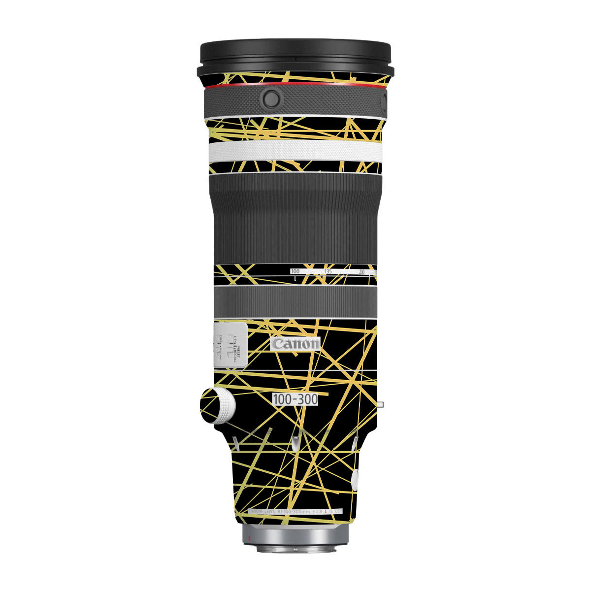 Textured Golden Web Canon RF 100-300mm F/2.8 L IS USM Camera Lens Skin
