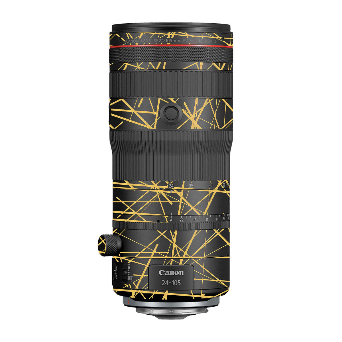 Textured Golden Web Canon RF 24-105mm F/2.8 L IS USM Z Camera Lens Skin