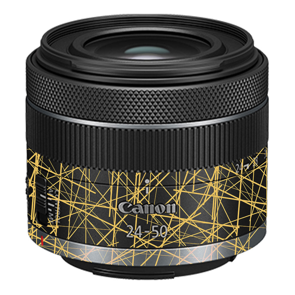 Textured Golden Web Canon RF 24–50mm f/4.5–6.3 IS STM Camera Lens Skin