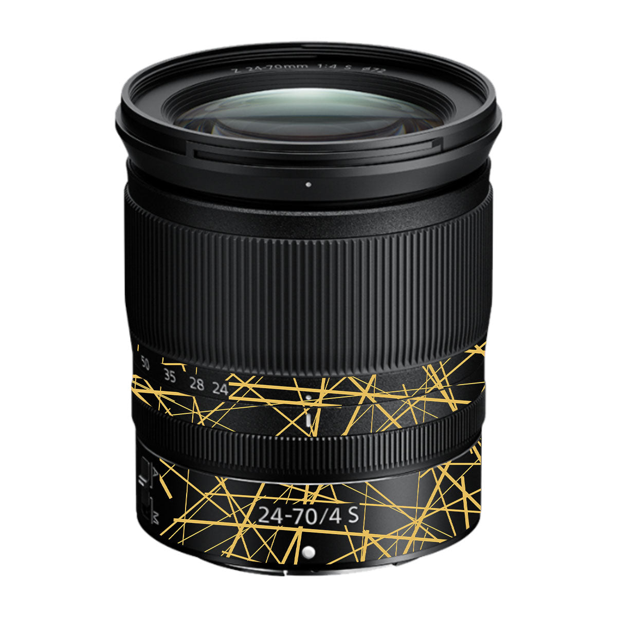Textured Golden Web Nikon Nikkor Z 24-70mm F/4 S Camera Lens Skin