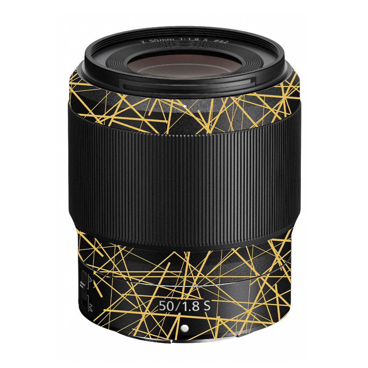 Textured Golden Web Nikon Nikkor Z 50mm F/1.8 S Camera Lens Skin