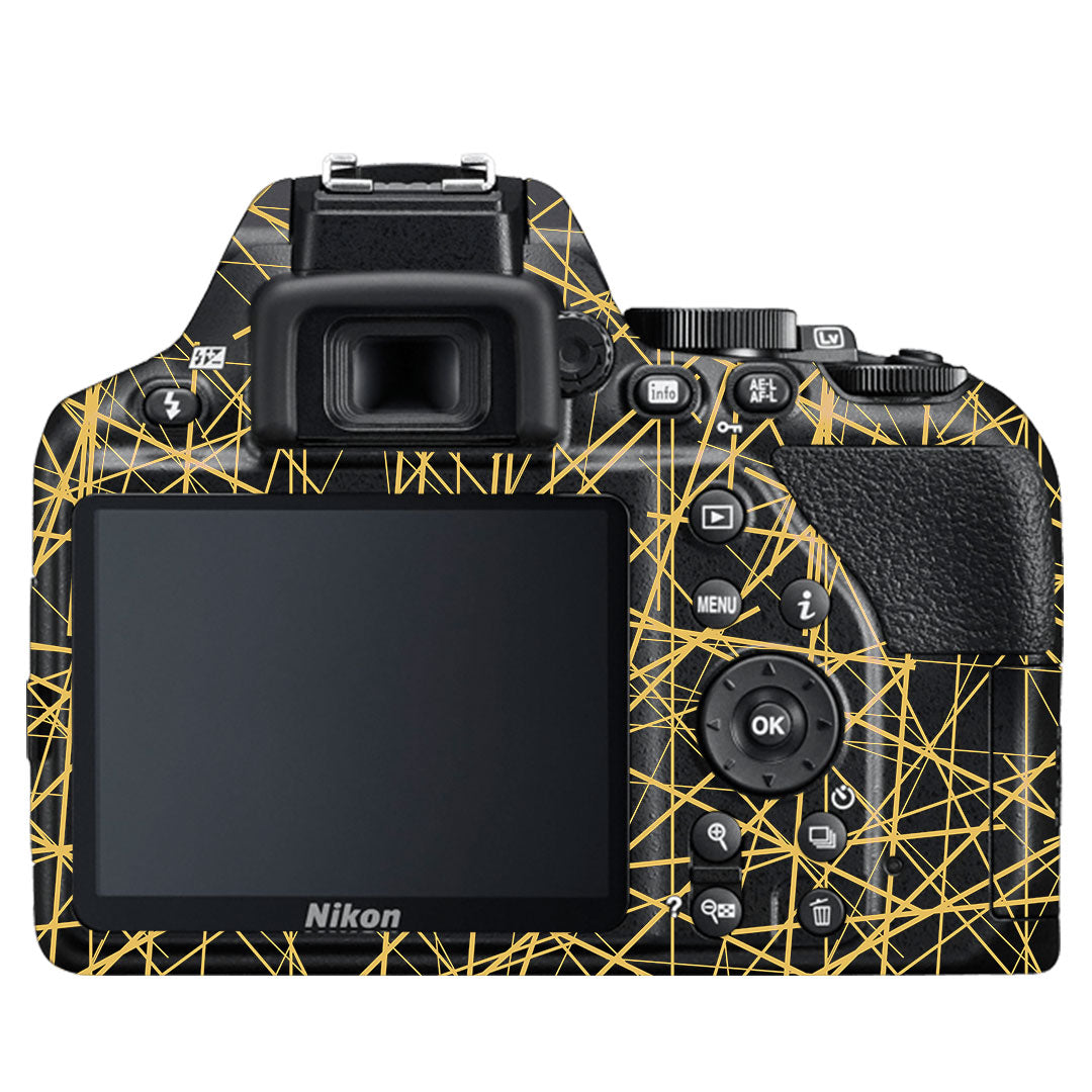 Textured Golden Web Nikon D3500 Camera Skin