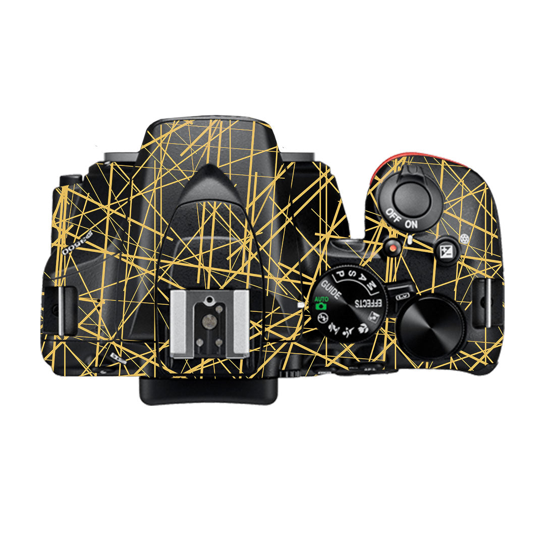Textured Golden Web Nikon D3500 Camera Skin