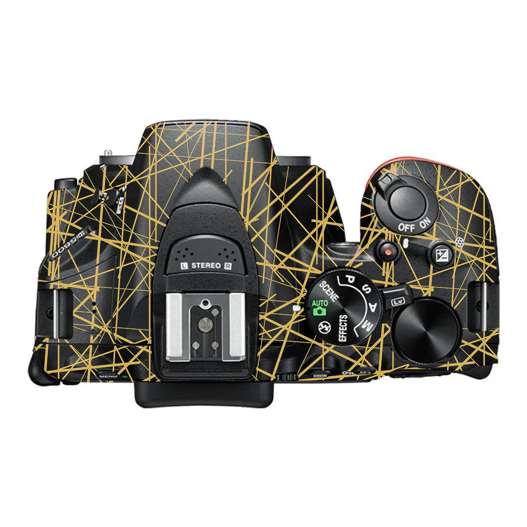 Textured Golden Web Nikon D5600 Camera Skin