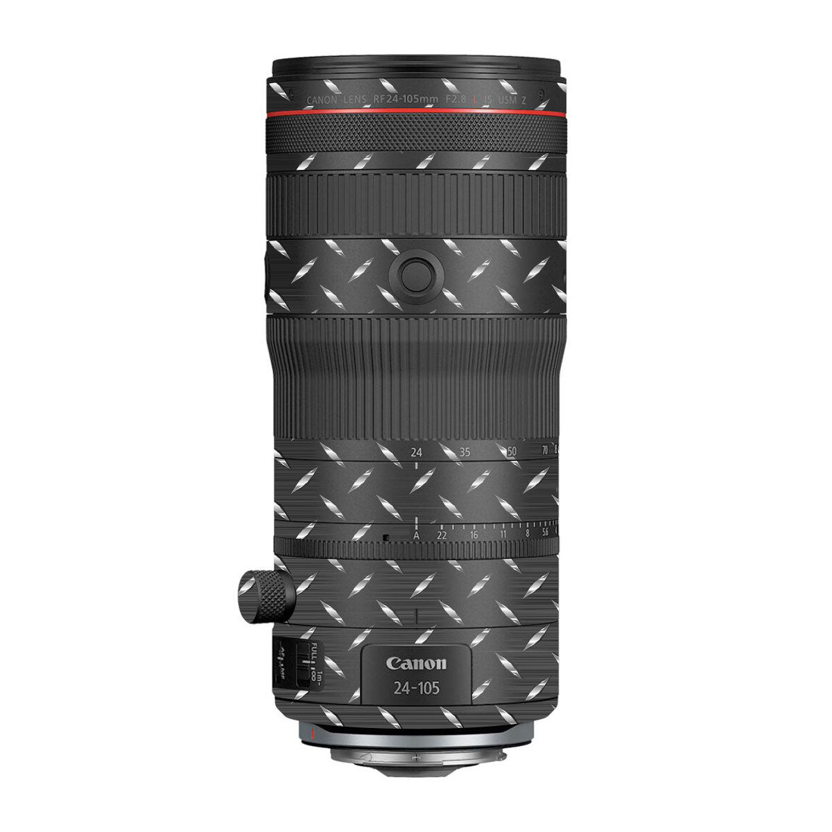 Textured Graphite Tread Canon RF 24-105mm F/2.8 L IS USM Z Camera Lens Skin