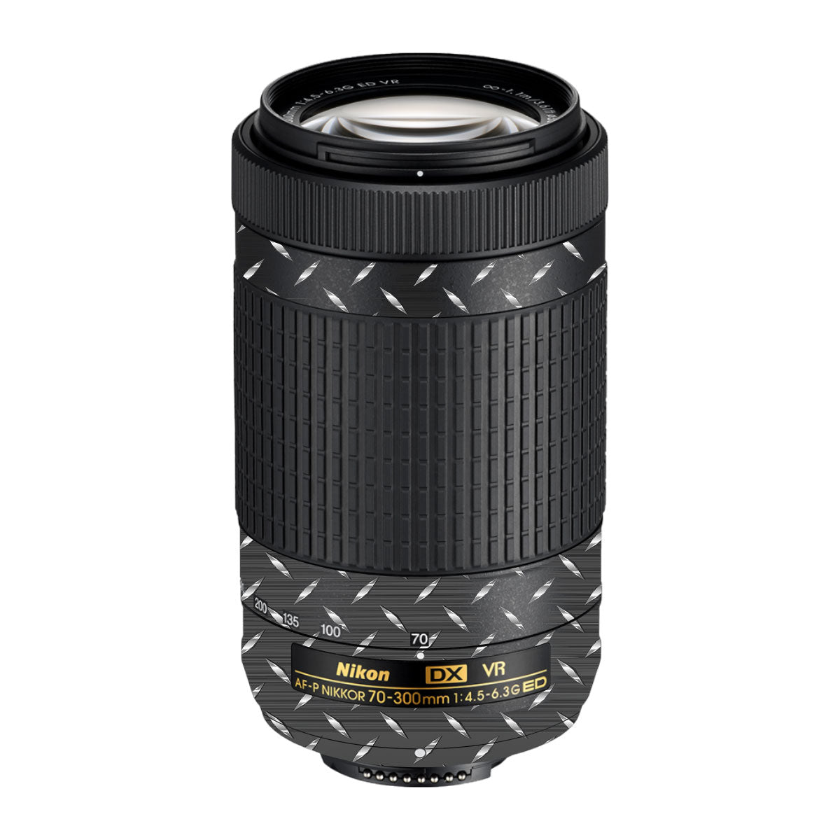 Textured Graphite Tread Nikon AF-P Nikkor 70-300mm F/4.5-6.3G ED VR Camera Lens Skin