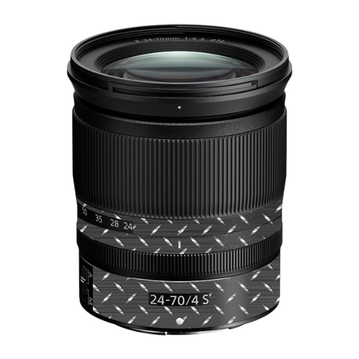 Textured Graphite Tread Nikon Nikkor Z 24-70mm F/4 S Camera Lens Skin