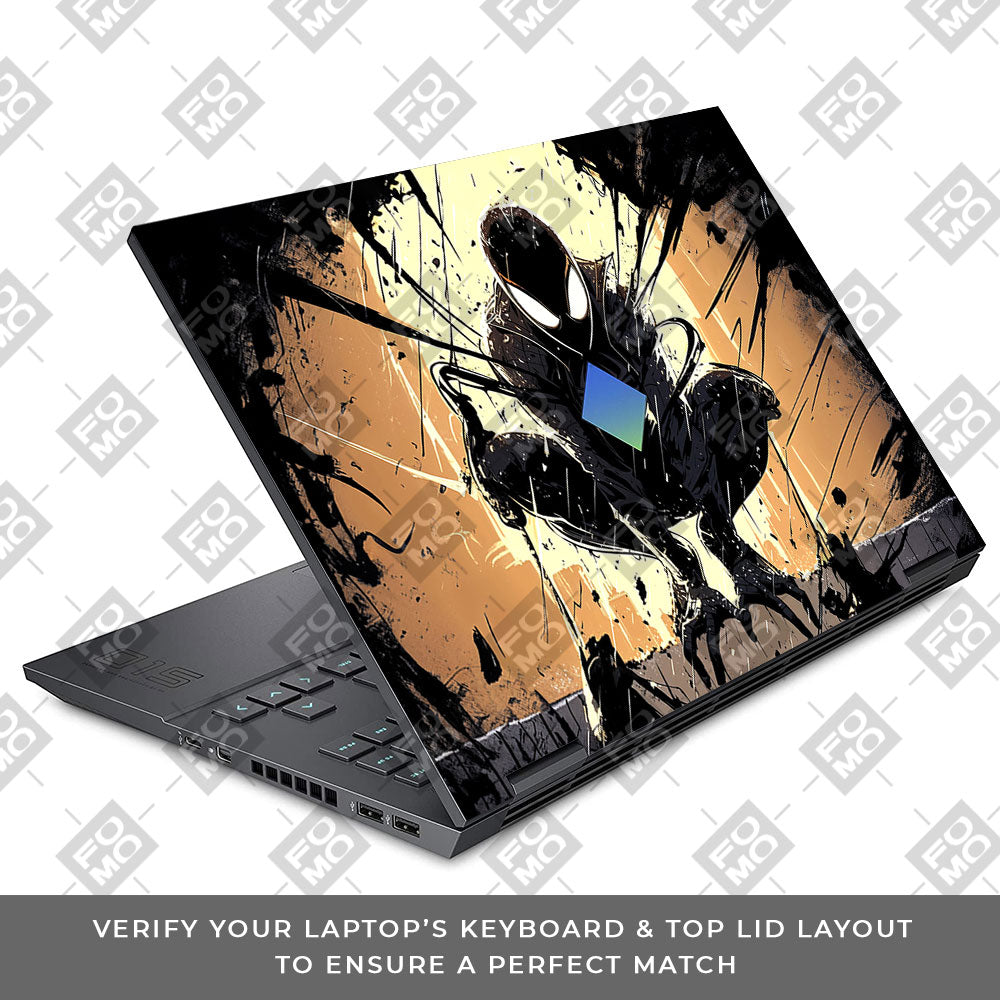 Shadow Spiderman HP Omen 15 3D Laptop Skin