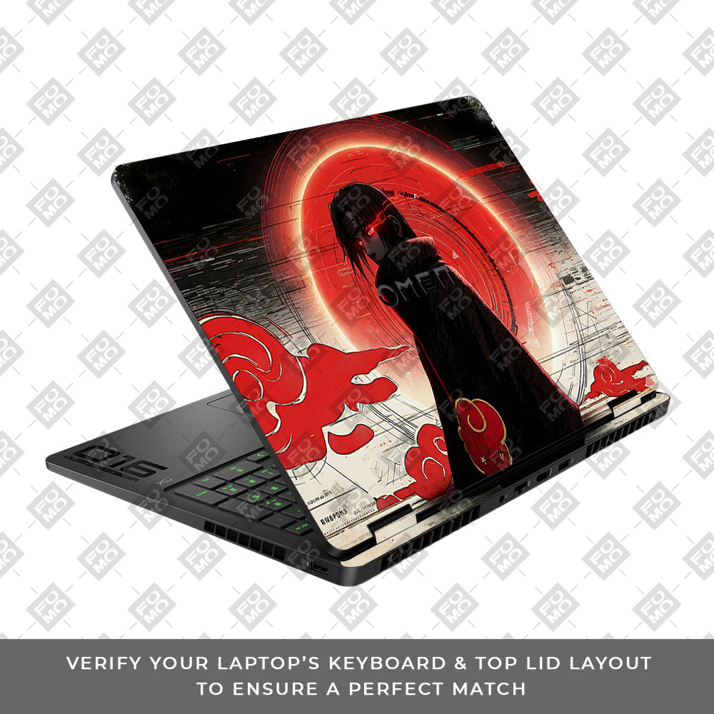 Itachi Uchiha Mark of the Akatsuki HP Omen Gaming 16 2025, 2026 3D Laptop Skin