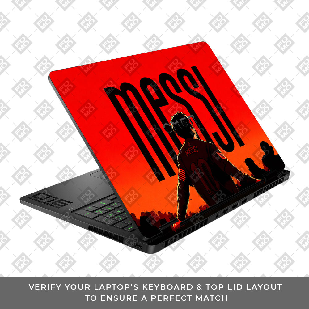 Messi Red Aura HP Omen Gaming 16 2025, 2026 3D Laptop Skin