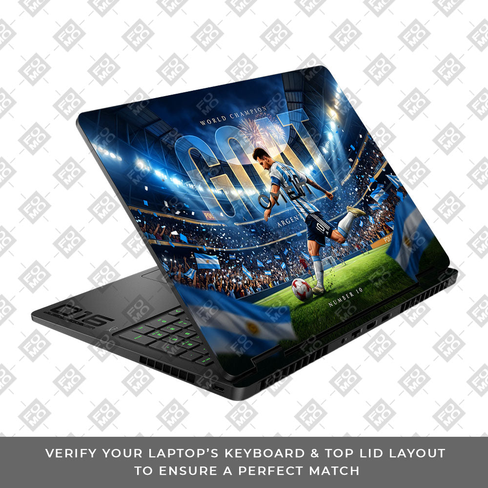 Messi World Champ Energy HP Omen Gaming 16 2025, 2026 3D Laptop Skin