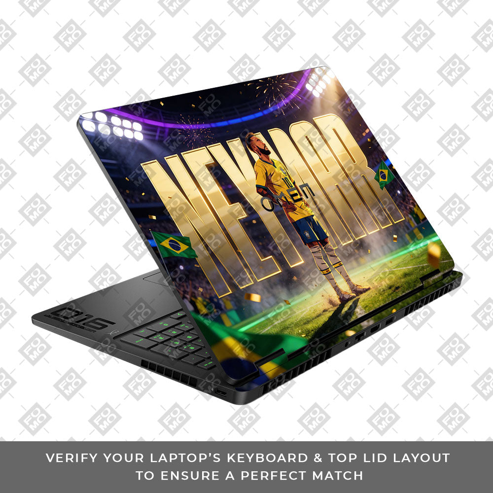Neymar Golden Aura HP Omen Gaming 16 2025, 2026 3D Laptop Skin