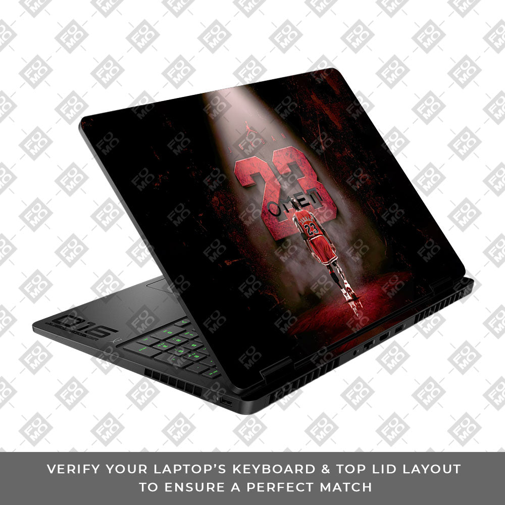 Jordan 23 HP Omen Gaming 16 2025, 2026 3D Laptop Skin