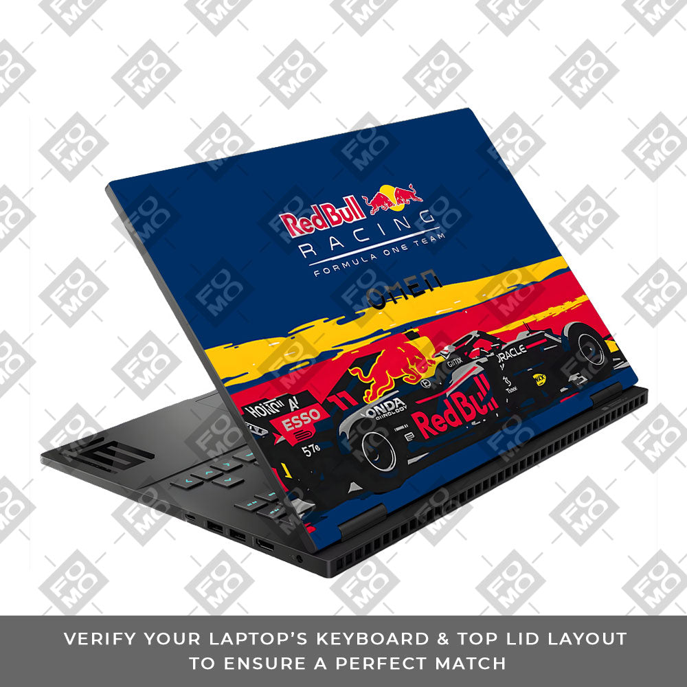 Red Bull Racing Formula One Team HP Omen Gaming 16 3D Laptop Skin