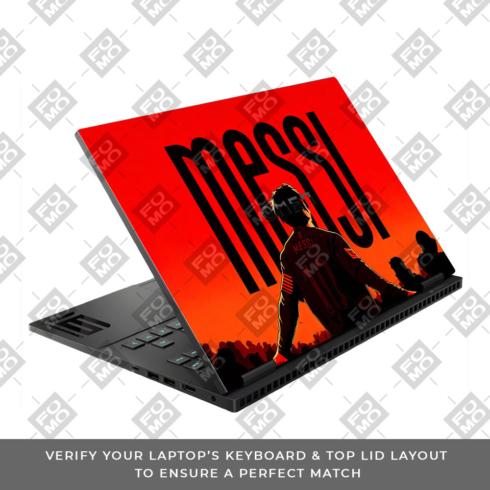 Messi Red Aura HP Omen Gaming 16 3D Laptop Skin